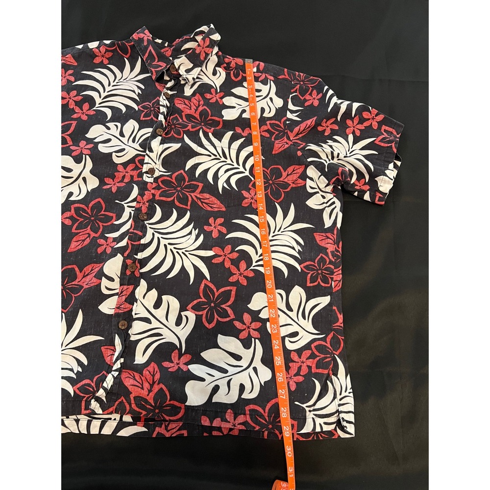 Bishop St. Hawaiian Shirt Mens 3XL Aloha Resort Floral‎ Made in Hawaii - Picture 11 of 13